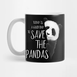 Panda Bear Drawing A Good Day To Save the Pandas Mug